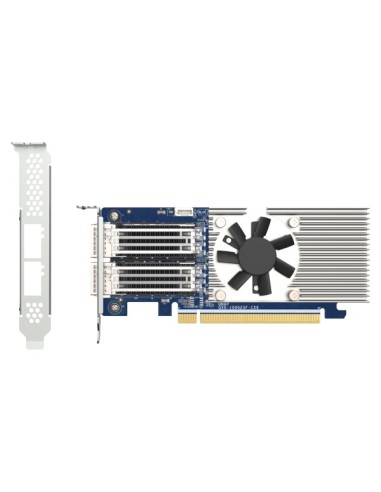 QNAP QXG-100G2SF-CX6 adaptador y tarjeta de red Interno Fibra 100000 Mbit s