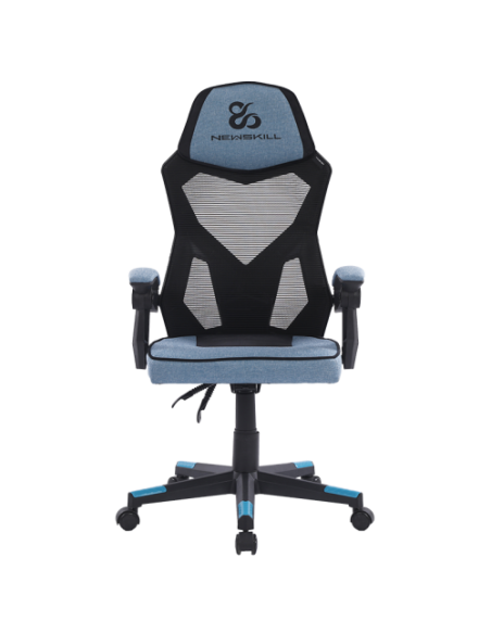 Newskill Gaming Eros Silla para videojuegos de PC Asiento acolchado Negro, Azul, Gris