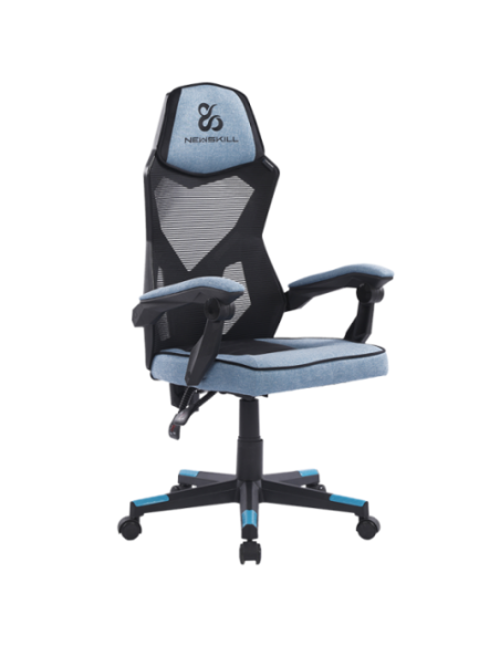 Newskill Gaming Eros Silla para videojuegos de PC Asiento acolchado Negro, Azul, Gris