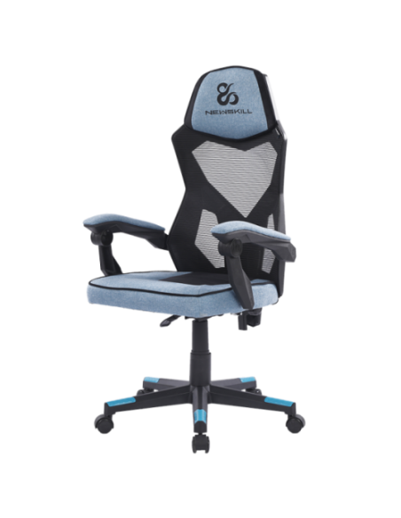 Newskill Gaming Eros Silla para videojuegos de PC Asiento acolchado Negro, Azul, Gris