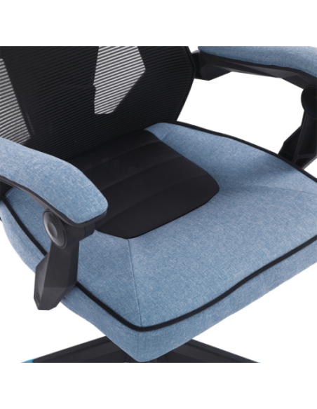 Newskill Gaming Eros Silla para videojuegos de PC Asiento acolchado Negro, Azul, Gris