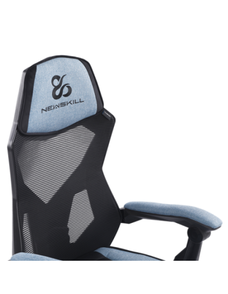 Newskill Gaming Eros Silla para videojuegos de PC Asiento acolchado Negro, Azul, Gris