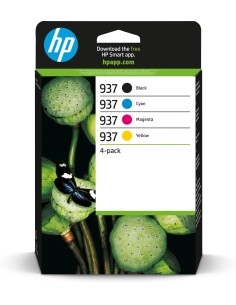 HP Paquete de 4 Cartuchos de Tinta Original 937 CMYK