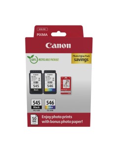 Canon Cartucho Multipack PG-545 CL546+ Papel Fotos