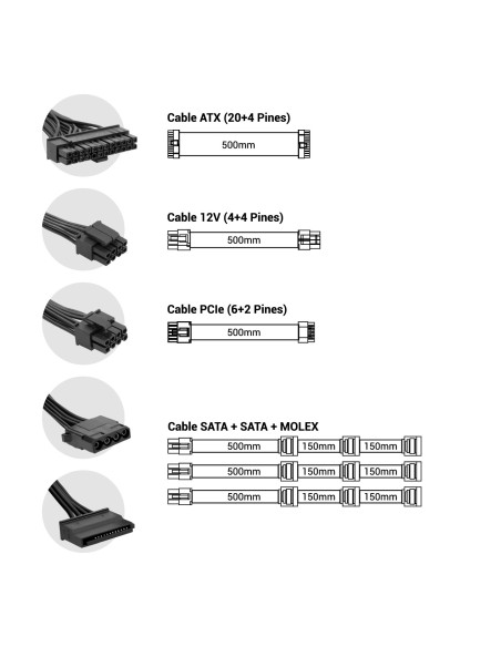 Coolbox Fuente Alimentacion POWERLINE2 750W 85%