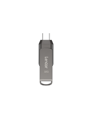 Lexar JumpDrive LJDD400032G-BNQNG unidad flash USB 32 GB USB Tipo C 3.2 Gen 1 (3.1 Gen 1) Gris