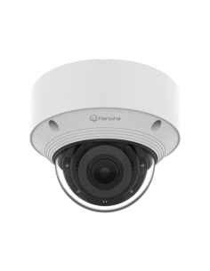 HANWHA CÁMARA IP SERIE Q 8MP DOMO ANTIVANDÁLICO VARIFOCAL MOTORIZADO 3.2-10.2MM, H.265/H.264/MJPEG, WIDESTREAM, 120DB WDR, ICR, 