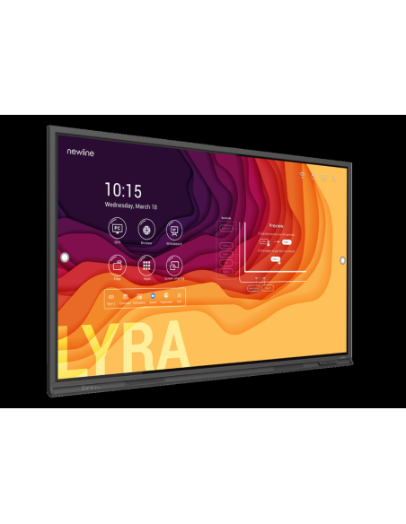 NEWLINE MONITOR INTERNATIVO LYRA PRO (TT-8623QCA) 86", ANDROID 13, GOOGLE EDLA, 8GB Y 298GB, USB-C 65W, MIC, NEWLINE APPS, OPS P