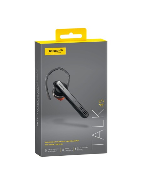 Jabra Talk 45 Auriculares Inalámbrico gancho de oreja, Dentro de oído Llamadas Música Bluetooth Plata