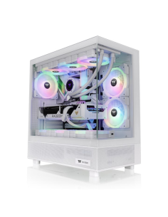 CAJA THERMALTAKE VIEW 270 TG ARGB SNOW ATX 2XUSB 3.2 SIN FUENTE BLANCO