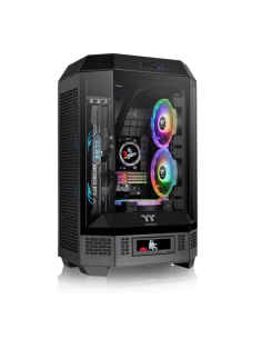 CAJA THERMALTAKE THE TOWER T300 BLACK ATX 2XUSB 3.0 SIN FUENTE NEGRO