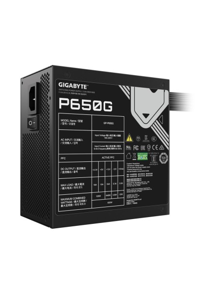 FUENTE ALIMENTACION GIGABYTE GP-PB650G 650W ATX 80+ GOLD 12V V2.31