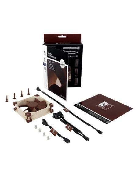 NOCTUA VENTILADOR CAJA NF-A9 PWM, 92MM FAN, 92X92X25 MM, 12V, 2000RPM/1550RPM/400RPM, 16,3 DB(A), 78,9 M3/H, 2,28 MM H2O, 4 PINE