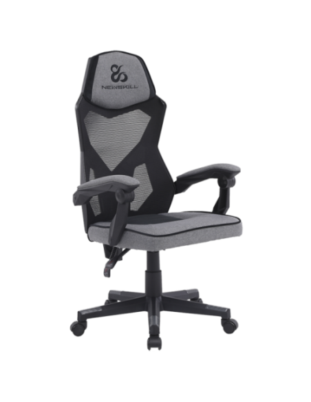 Newskill Gaming Eros Silla para videojuegos de PC Asiento acolchado Negro, Gris