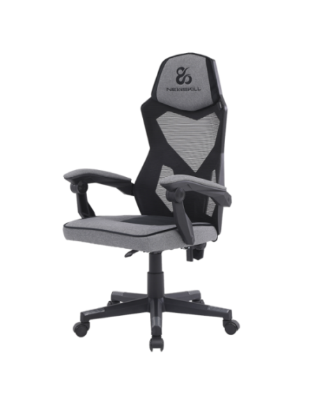 Newskill Gaming Eros Silla para videojuegos de PC Asiento acolchado Negro, Gris