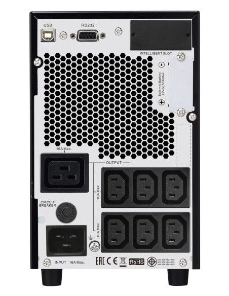 APC SRV3KIL sistema de alimentación ininterrumpida (UPS) Doble conversión (en línea) 3 kVA 2400 W 7 salidas AC