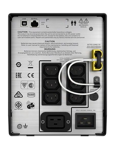 APC SMC2000I sistema de alimentación ininterrumpida (UPS) Línea interactiva 2 kVA 1300 W 7 salidas AC
