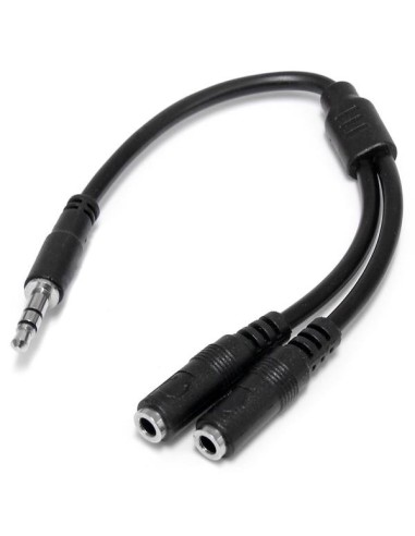 Slim Stereo Y Cable 3.5 to 2x 3.5mm