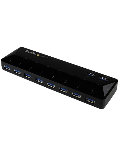10-Port USB 3.0 Hub w Charge Sync Ports