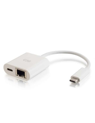 USB-C Ethernet Adapter W Power White