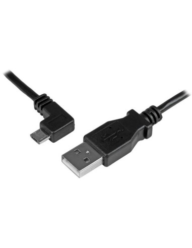 Cable Micro USB Left Angle 24AWG - 0.5m