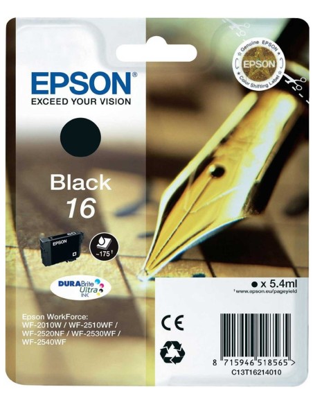 Epson Pen and crossword Cartucho 16 negro (etiqueta RF)