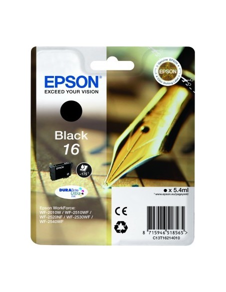 Epson Pen and crossword Cartucho 16 negro (etiqueta RF)