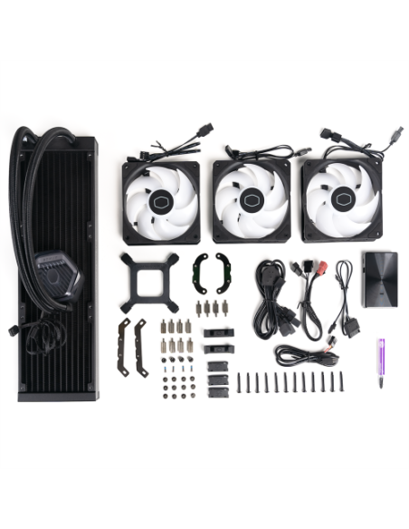 Cooler Master MasterLiquid 360 ATMOS Procesador Kit de refrigeración líquida 12 cm Negro