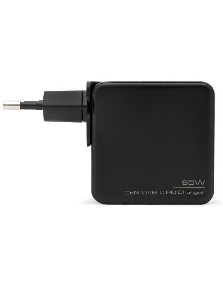 BLUESTORK CARGADOR ULTRACOMPACTO USB-C 65W TECNOLOGIA GAN NEGRO