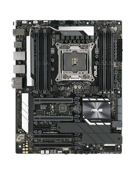 #PLACA ASUS WS C422 DC,LGA 2066,C422,8DDR4 R/LRDIMM,4PCIe,6SATA,1M2(2280),1*Intel GbE I210-AT,ATX (SERVER)