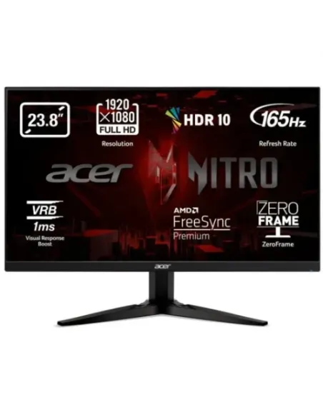 MONITOR ACER NITRO 23.8" KG241YSBIIP (UM.QX1EE.S02) ZEROFRAME VA 165HZ FREESYNC PREMIUM 1MS(VRB) 250NITS 2XHDMI