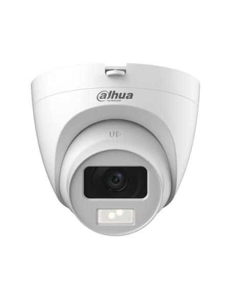 (DH-HAC-HDW1500CLQP-IL-A-0280B-S2) DAHUA CÁMARA HÍBRIDA TURRET LITE SMART DUAL LIGHT 5MP IR 20M CON AUDIO 2.8MM