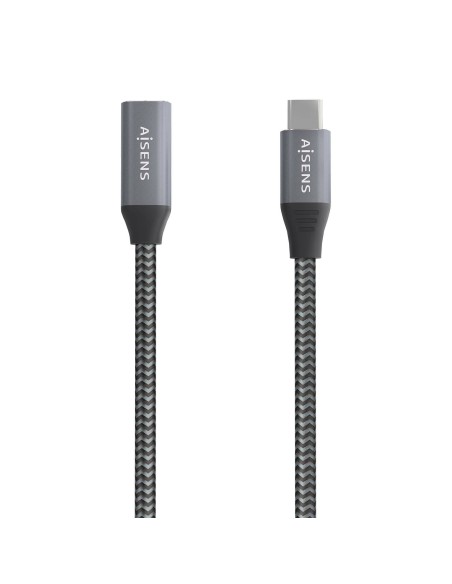 CABLE USB 3.2 GEN2X2 ALU 8K30HZ 5A 100W USB-C-M-C-H GRIS 1.5M AISENS A107-0761