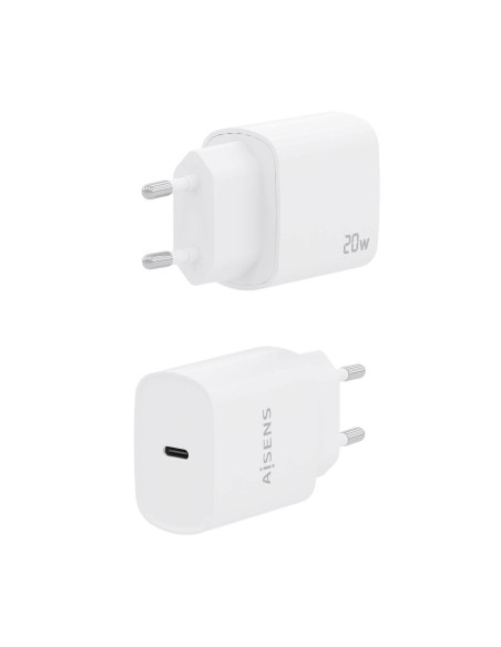 CARGADOR USB-C PD3.0 1 PUERTO 1XUSB-C 20W BLANCO AISENS A110-0752