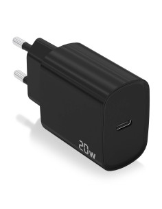 CARGADOR USB-C PD3.0 1 PUERTO 1XUSB-C 20W NEGRO AISENS A110-0753