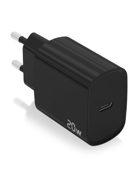 CARGADOR USB-C PD3.0 1 PUERTO 1XUSB-C 20W NEGRO AISENS A110-0753