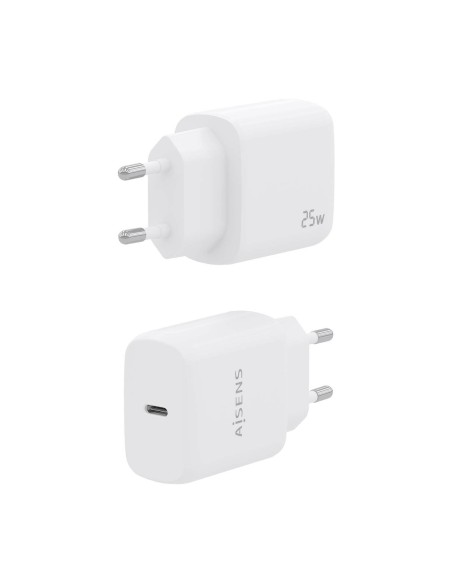 CARGADOR USB-C PD3.0 1 PUERTO 1XUSB-C 25W BLANCO AISENS A110-0756