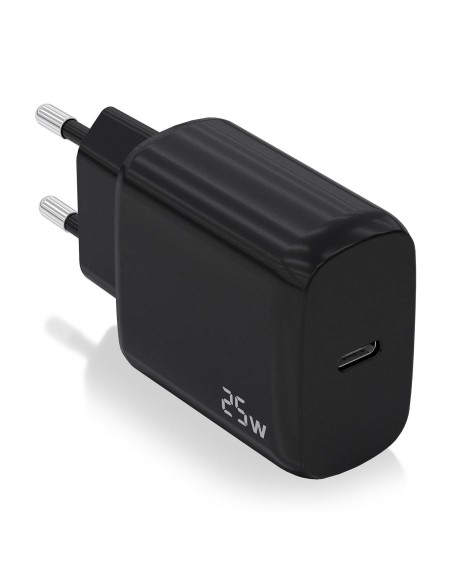 CARGADOR USB-C PD3.0 1 PUERTO 1XUSB-C 25W NEGRO AISENS A110-0757
