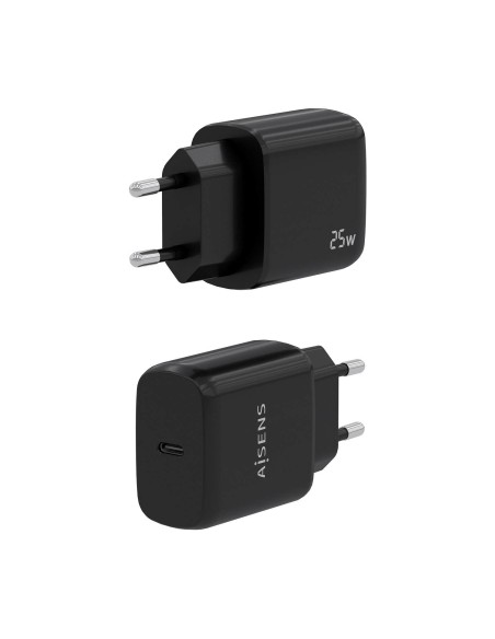 CARGADOR USB-C PD3.0 1 PUERTO 1XUSB-C 25W NEGRO AISENS A110-0757