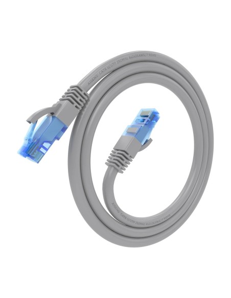 CABLE RED LATIGUILLO RJ45 CAT.6 UTP AWG26 CCA GRIS 0.5M AISENS A135-0773