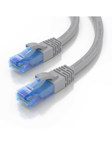 CABLE RED LATIGUILLO RJ45 CAT.6 UTP AWG26 CCA GRIS 3.0M AISENS A135-0778