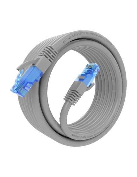 CABLE RED LATIGUILLO RJ45 CAT.6 UTP AWG26 CCA GRIS 4.0M AISENS A135-0779