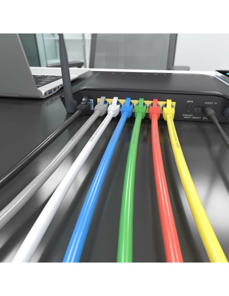 CABLE RED LATIGUILLO RJ45 CAT.6 UTP AWG26 CCA GRIS 5.0M AISENS A135-0780