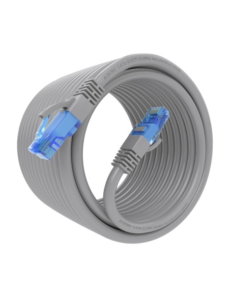 CABLE RED LATIGUILLO RJ45 CAT.6 UTP AWG26 CCA GRIS 7.5M AISENS A135-0781