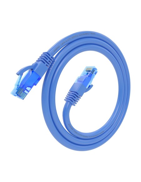 CABLE RED LATIGUILLO RJ45 CAT.6 UTP AWG26 CCA AZUL 0.5M AISENS A135-0797