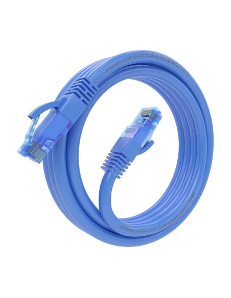 CABLE RED LATIGUILLO RJ45 CAT.6 UTP AWG26 CCA AZUL 2.0M AISENS A135-0801