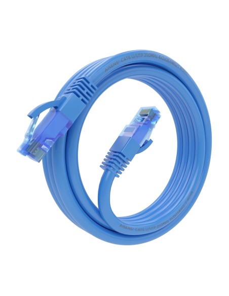 CABLE RED LATIGUILLO RJ45 CAT.6 UTP AWG26 CCA AZUL 3.0M AISENS A135-0802