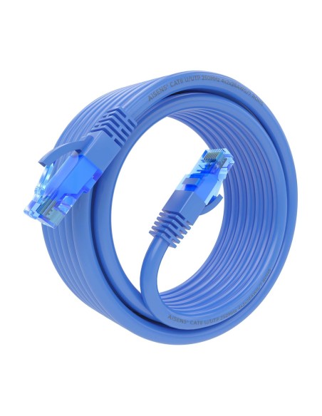 CABLE RED LATIGUILLO RJ45 CAT.6 UTP AWG26 CCA AZUL 5.0M AISENS A135-0804