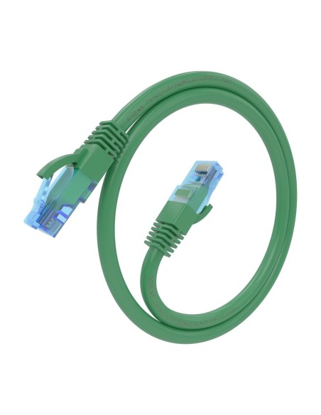 CABLE RED LATIGUILLO RJ45 CAT.6 UTP AWG26 CCA VERDE 30CM AISENS A135-0806