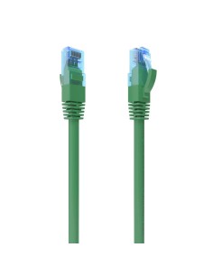 CABLE RED LATIGUILLO RJ45 CAT.6 UTP AWG26 CCA VERDE 0.5M AISENS A135-0807
